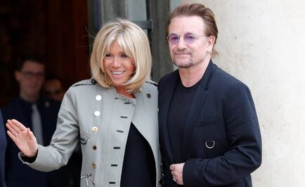 Bono de U2 visita al presidente francés