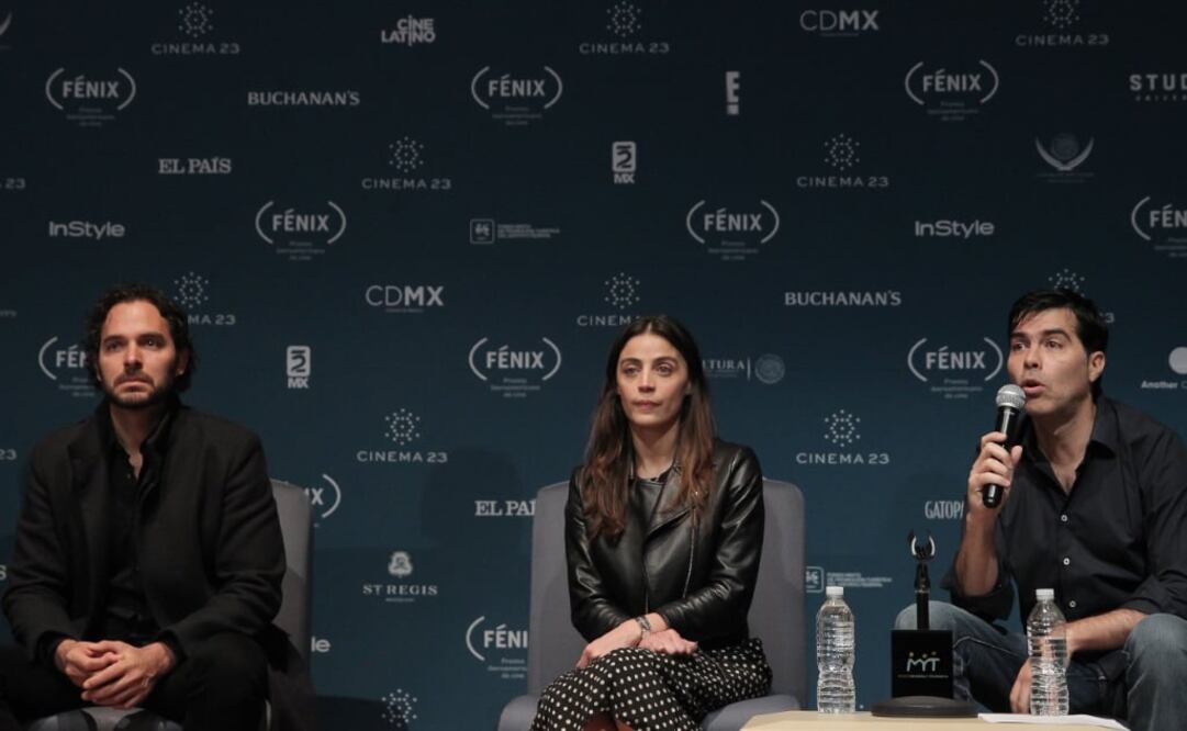  Manolo Cardona (i), Ilse Salas (c) y  Ricardo Giraldo anunciaron a los candidatos FOTO: EFE