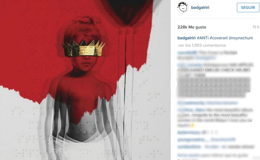 Incluye una imagen abstracta de Rihanna de pequeña  Foto:Instagram