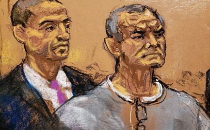 Entre lágrimas, pálido y despeinado: así compareció García Luna en Nueva York