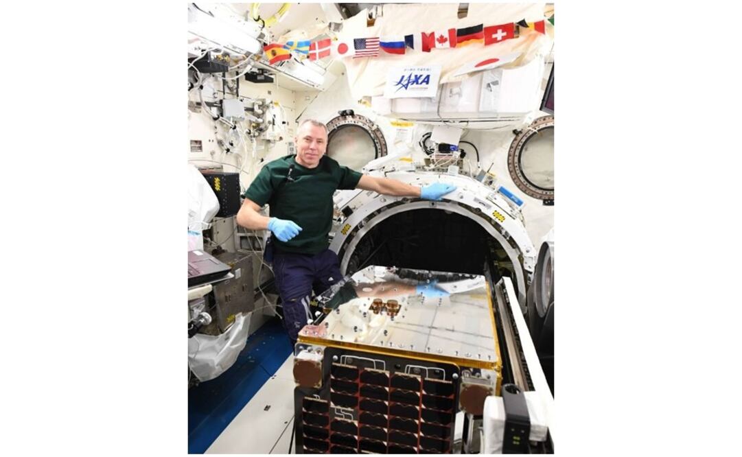 La misión RemoveDEBRIS, lanzada a órbita desde la Estación Espacial Internacional (ISS). Foto: Airbus Space Systems. EFE