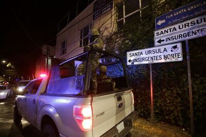 Catean fuerzas federales casa en Tlalpan