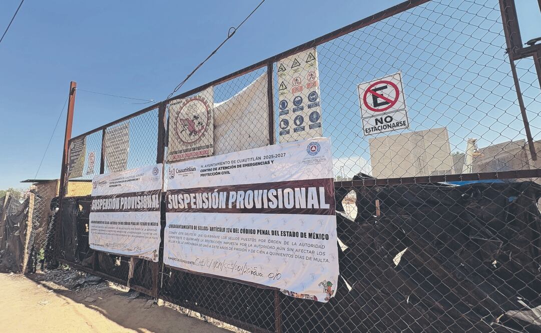 En el predio, se planea desarrollar un centro logístico; le colocaron de nueva cuenta sellos de suspensión. Foto: de ARTURO CONTRERAS. EL UNIVERSAL