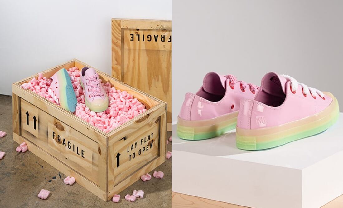 Los sneakers vienen en versión choclo y de bota. Foto: Instagram jw_anderson