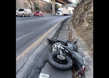 Biker muere en curva de Periférico Norte, dirección Tepotzotlán