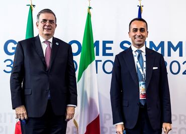 Ebrard se reúne con el canciller de Italia; misión viajará a México en 2022