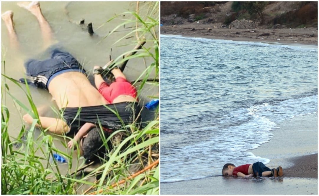 Migrantes salvadoreños ahogados y Aylan