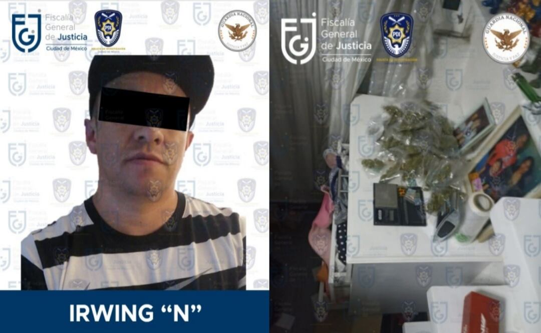 Fue detenido Irwing Javier “N” quien fue presentado ante el agente del Ministerio Público. Foto: Especial