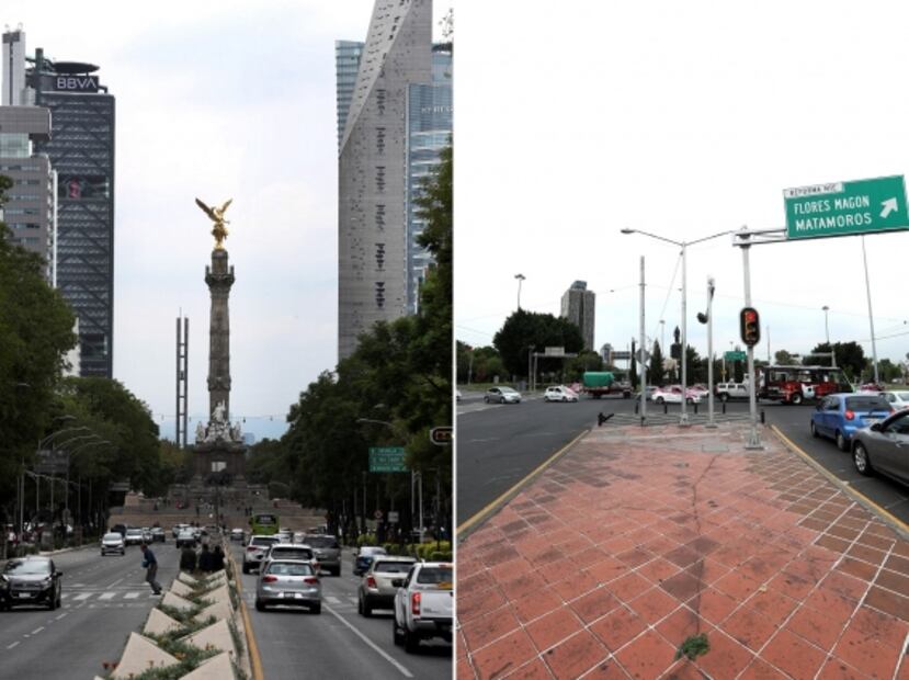 El lado olvidado y devastado de Reforma