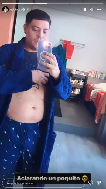 Eduin Caz muestra las heridas que le dejó intervención quirúrgica