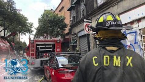 Se incendia almacén de telas en centro de la CDMX