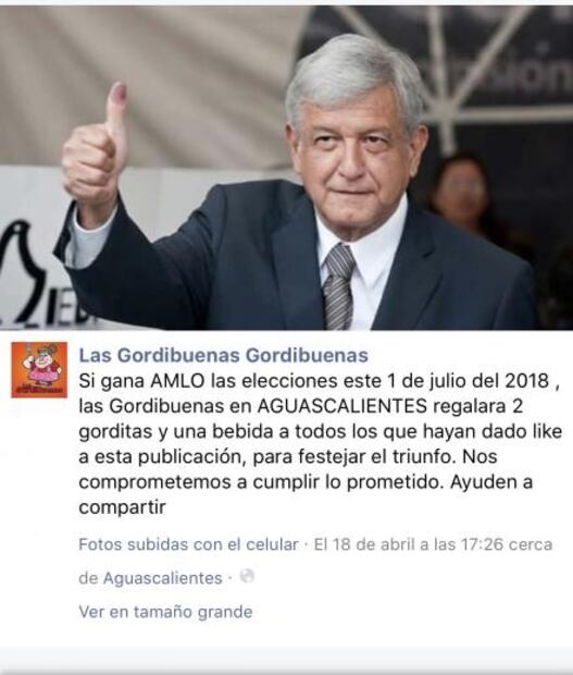 Restaurantes darán promociones si AMLO gana elección