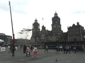 Instalan escenario para concierto de Roger Waters