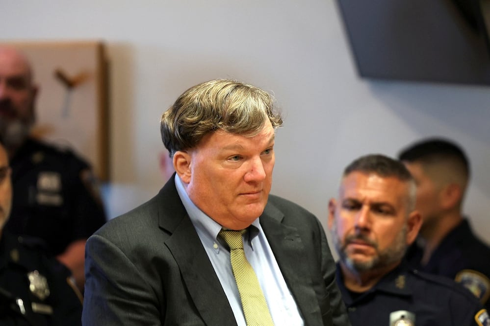 Rex Heuermann, asesino serial de Gilgo Beach, en su audiencia de sentencia, en Riverhead, Nueva York. FOTO: AP