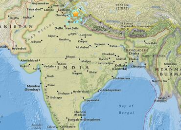 Sismo de 5.8 grados sacude Nueva Delhi y norte de India