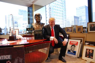 La escultura "Hecha en México" de Trump