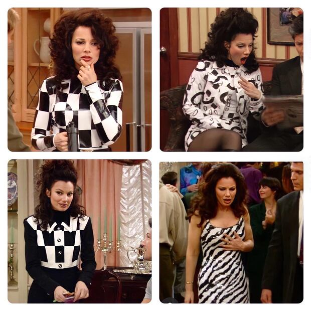 Los looks imperdibles de Fran Fine (Fuente: Instagram@_franfine_fan_)