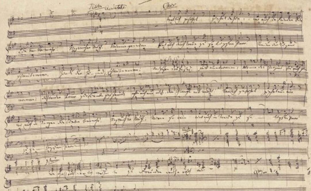 A la venta, manuscrito de la "Marcha nupcial" de Wagner