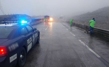 Continúa cerrada autopista Saltillo-Monterrey por carambola