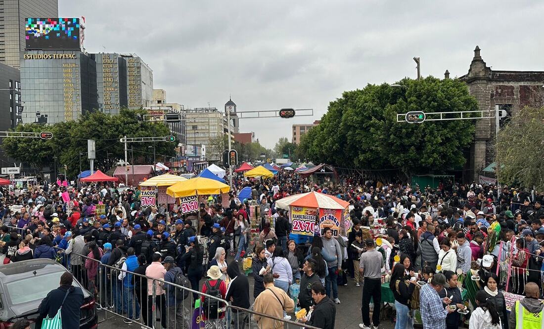 Miles de fieles celebran a San Judas Tadeo en San Hipólito; despliegan operativo en Reforma y Centro. Foto: Juan Carlos Williams