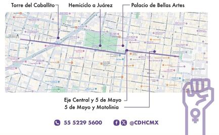 8M: Comisión de Derechos Humanos de la Ciudad de México desplegará operativo durante marcha 