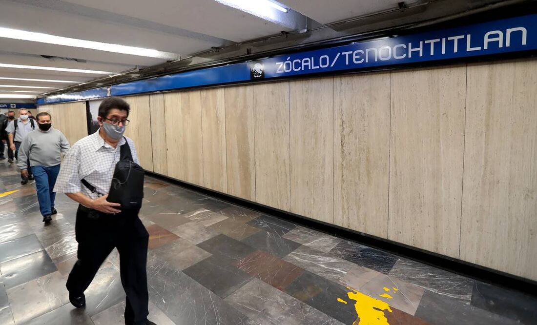 Cierran estación Zócalo-Tenochtitlan de la Línea 2 del Metro de la CDMX