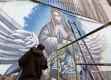 Crean mural para Alicia Matías, quien protegió a su nieta en explosión de pipa en Iztapalapa