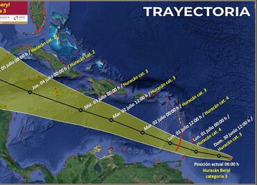 Huracán Beryl amenaza a México con doble impacto; uno como tormenta tropical