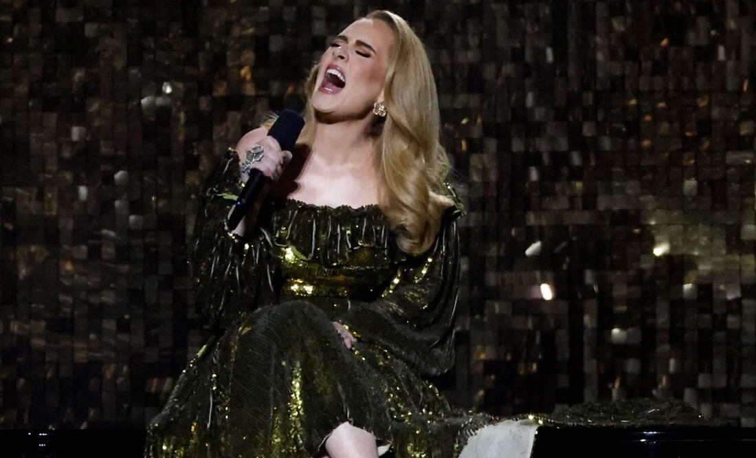 Imagen ilustrativa de Adele durante un show . Foto: AFP, Archivo EL UNIVERSAL.