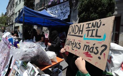 CNDH exhorta a manifestantes a entablar mesa de trabajo para resguardar expedientes