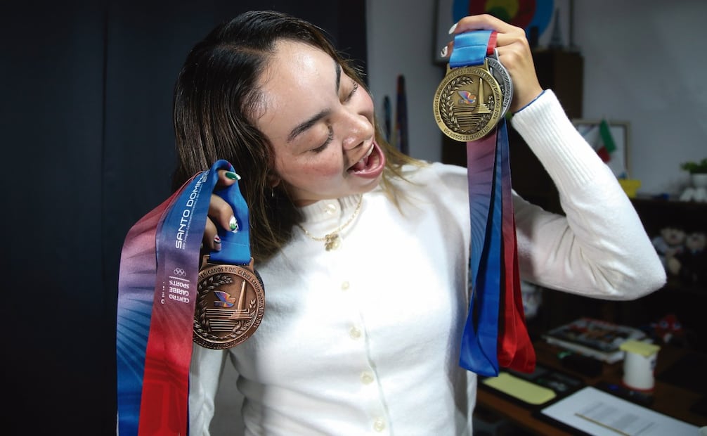 La pedalista mexicana ganó cuatro preseas en los JCC. Foto: CARLOS MEJIA/EL UNIVERSAL
