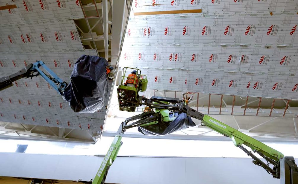 A menos de 100 días del Mundial 2026, el AICM acelera su remodelación con obras en terminales, tecnología migratoria y mejoras para los pasajeros. (09/03/26) Foto: Diego Prado/ EL UNIVERSAL