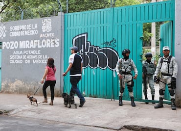 La Guardia Nacional resguarda pozos de agua en Benito Juárez y Álvaro Obregón