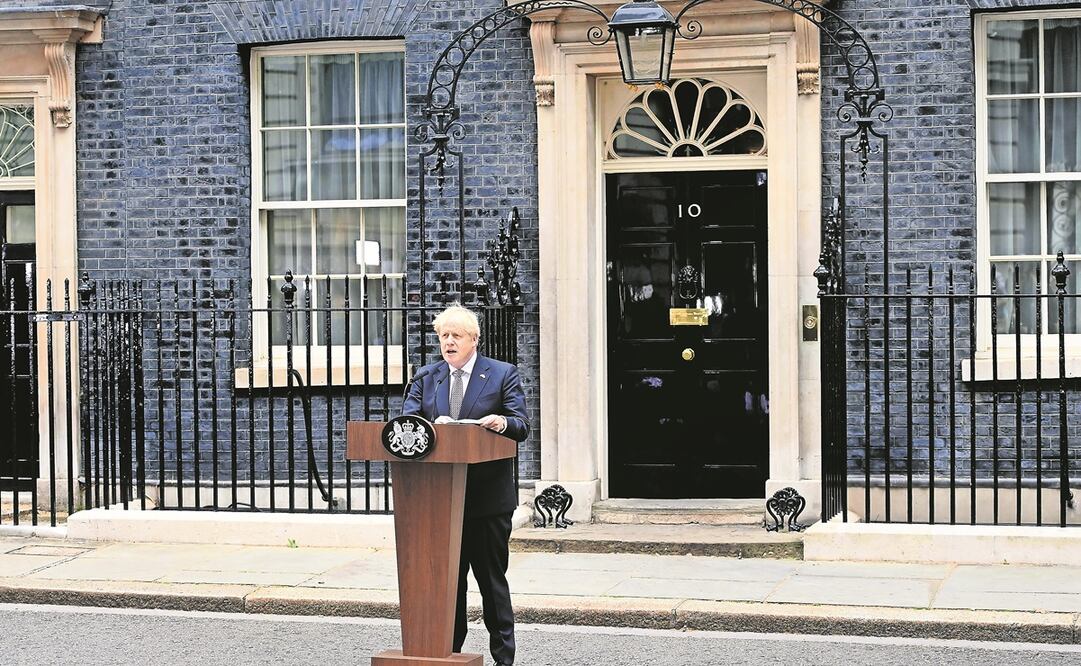 El primer ministro saliente, Boris Johnson, anunció el 7 de julio pasado su renuncia, en Londres.