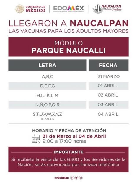 Así será la vacunación contra Covid-19 en 16 municipios del Edomex