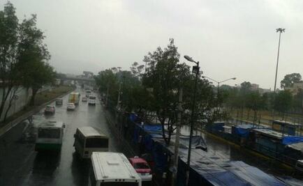 Rain over five districts of Mexico City