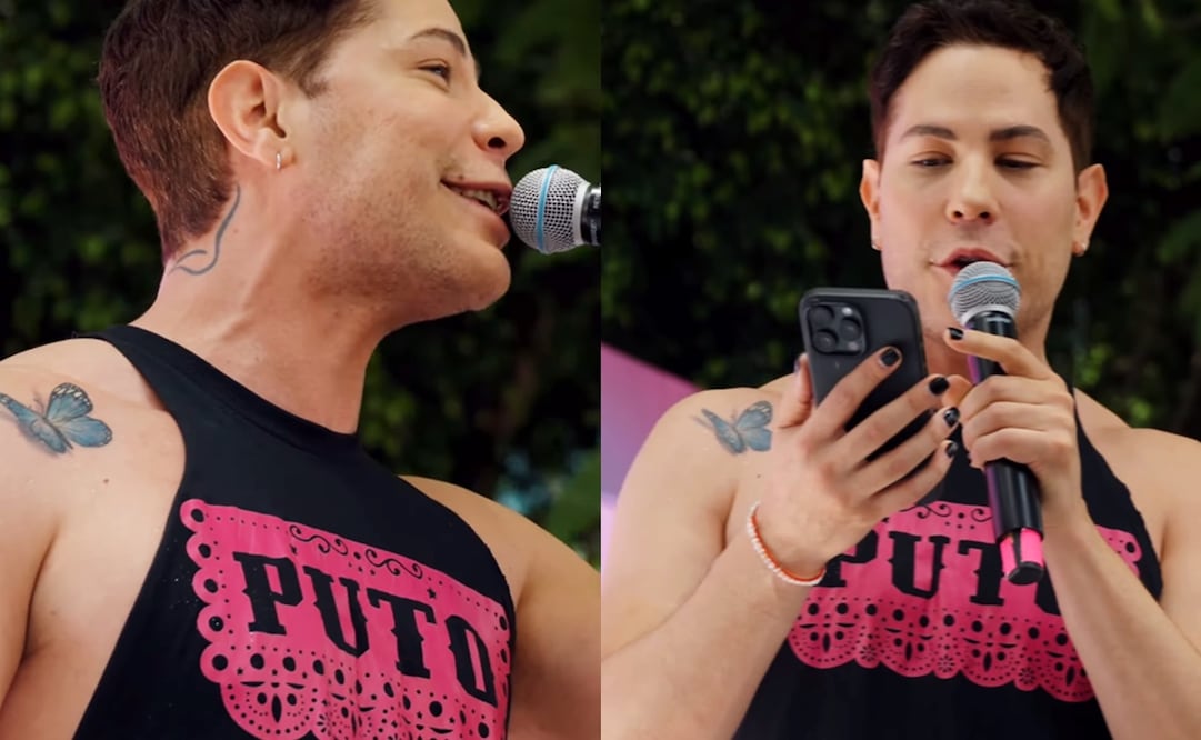 Christian Chávez estuvo presente en la marcha por el orgullo LGBT este sábado, 29 de junio.
Fotos: Instagram