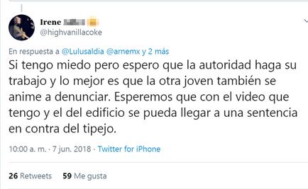 Irene denunció en redes a vecino golpeador y la amenazó de muerte en la Narvarte