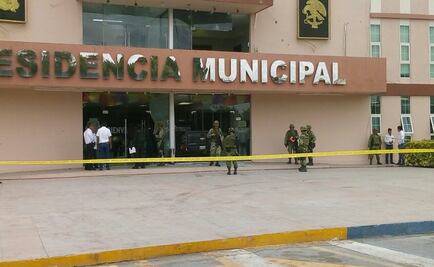 Reportan enfrentamiento frente a la Presidencia Municipal de Río Bravo