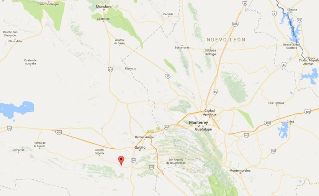 Google Maps / Ubicación del epicentro