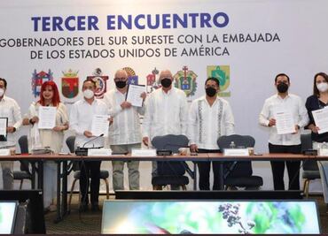 Participa Segob en encuentro entre gobernadores del sur-sureste y embajada de EU