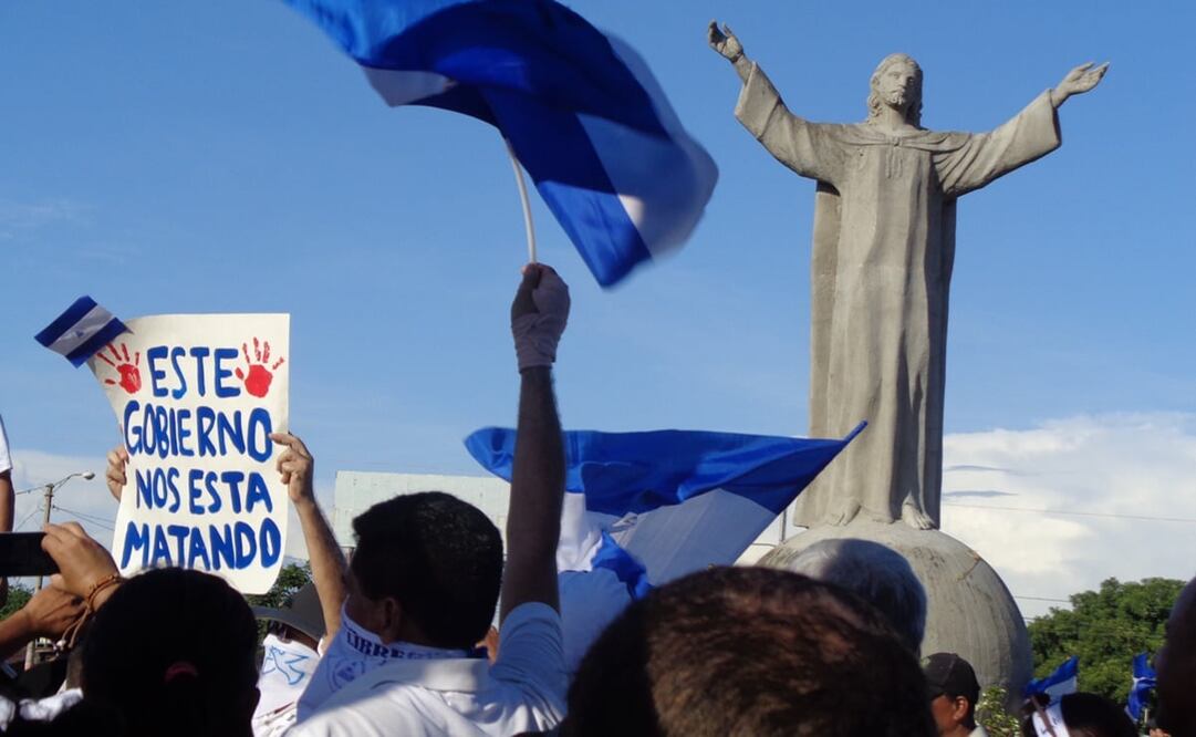 Opositores nicaragüenses denunciaron reiteradamente la represión policial en Nicaragua. Foto: José Meléndez