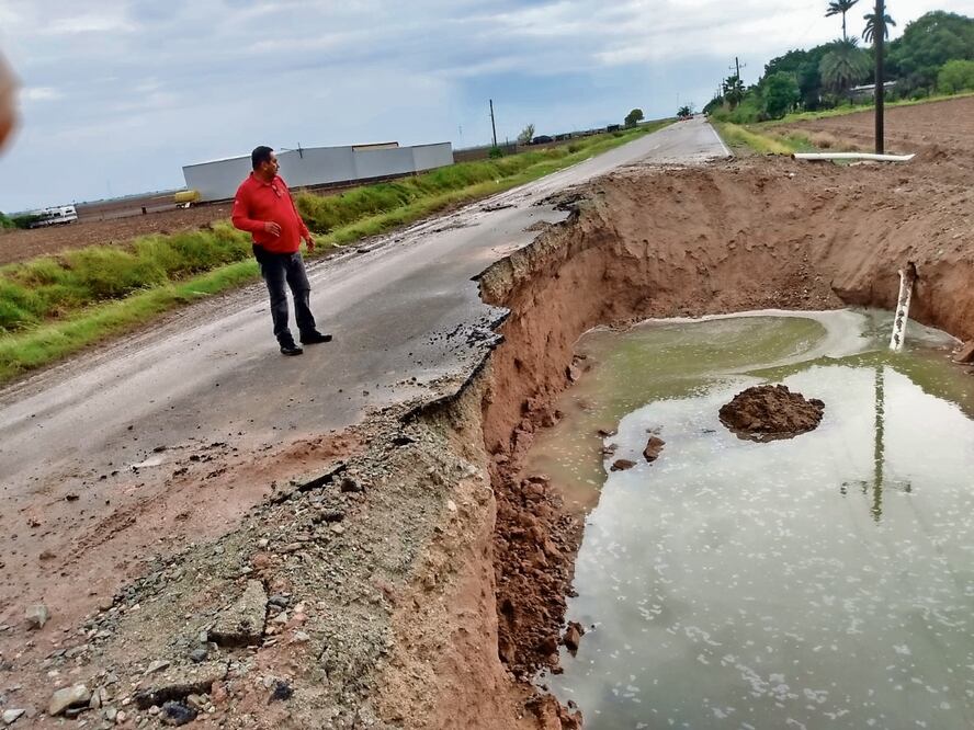 En Sinaloa, Norma dejó a su paso afectaciones en carreteras y puentes, y provocó 18 socavones. Foto: Especial