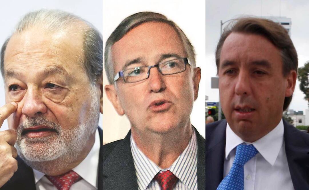 En la foto: Carlos Slim, Ricardo Salinas Pliego y Emilio Azcárraga