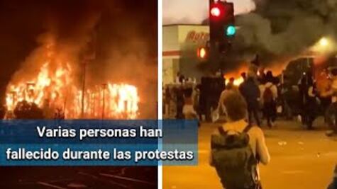 Suman al menos 5 muertes durante protestas tras muerte de George Floyd en EU