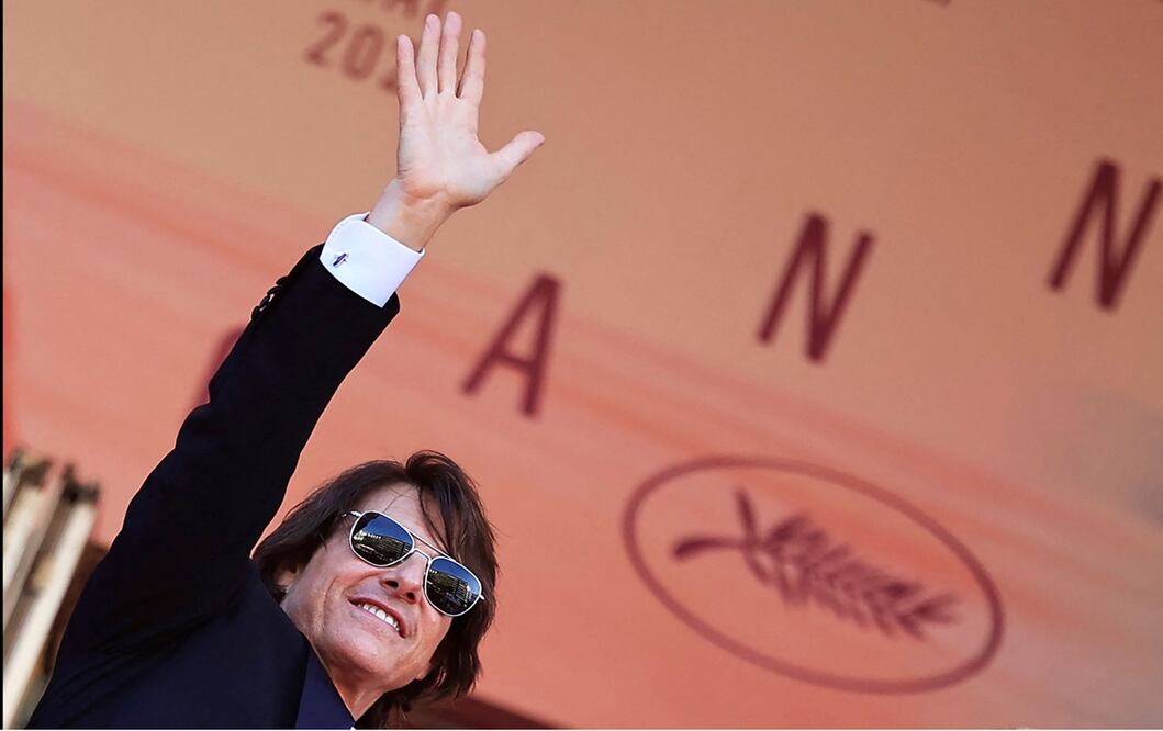 El actor Tom Cruise durante la presentación de "Misión imposible: Sentencia final" en el Festival de Cannes, Francia. el 14 de mayo de 2025. Foto: EFE