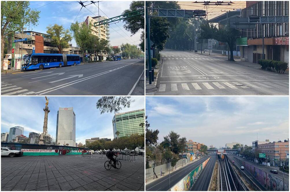 CDMX despierta con calles vacías. Foto: Juan Carlos Williams