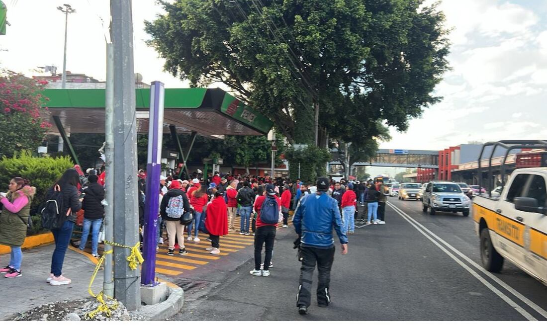 Manifestantes en Tlalpan. Foto: Especial