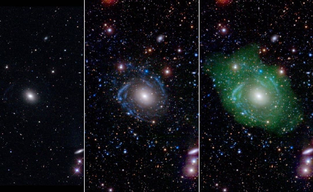 Los investigadores analizaron los datos de la galaxia obtenidos con otros telescopios, los cuales revelaron una estructura nunca antes vista por los astrónomos. FOTO: Cortesía NASA