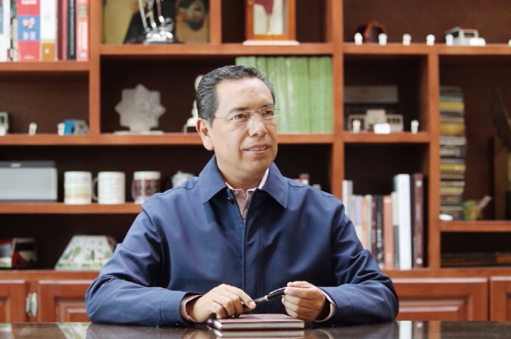 Indalecio Ríos Velázquez, presidente municipal de Ecatepec. FOTO: EMILIO FERNÁNDEZ. EL UNIVERSAL